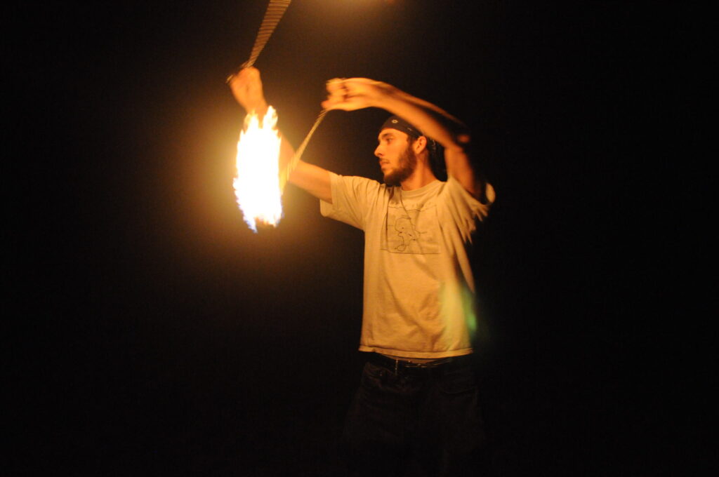 Fire Poi (West Palm Beach, Florida). Courtesy of Austin Beausoleil.